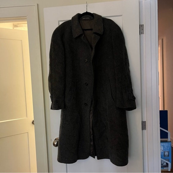 Vintage 💯 Wool Austrian Made Steinboch Heritage Designer Brand Herringbone Coat - Picture 5 of 10